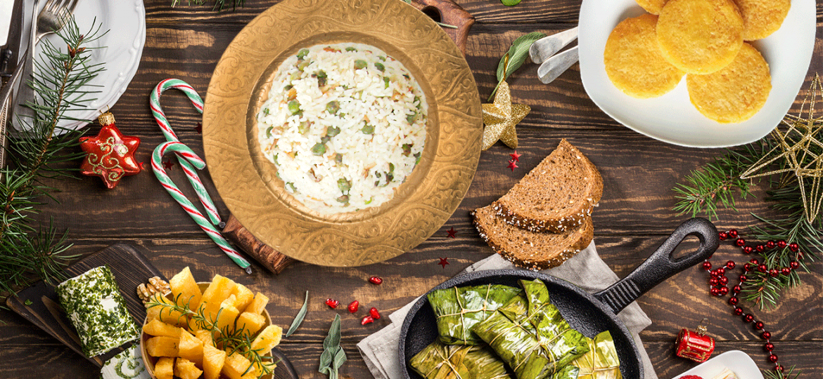 Prepara un puré de arvejas como guarnición para Navidad