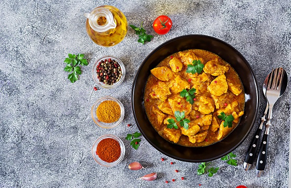 Almuerzo casero rápido y fácil: Pollo adobado con champiñones